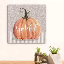 Fall>Kirklands Home Grateful Pumpkin Canvas Art Print, 20x20