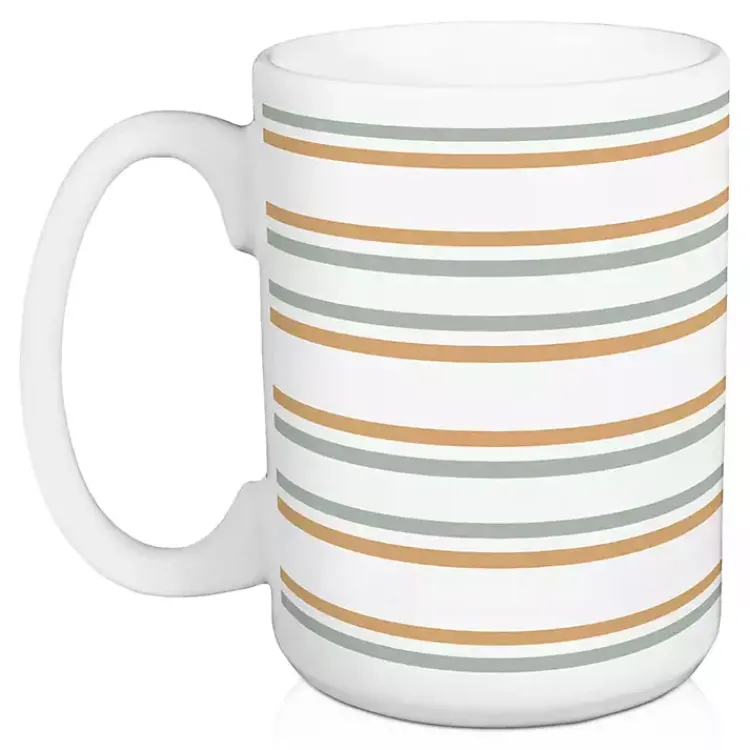 Fall>Kirklands Home Grateful, Thankful, Blessed Striped Mugs, Set of 2
