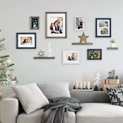 Kirklands Home Gray & Navy 10-pc. Gallery Wall Frame & Shelf Set Online
