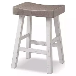 Kirklands Home & White Cooper Counter Stools, Set of 2 Gray