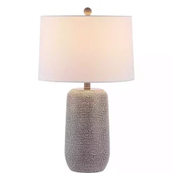 Kirklands Home Gray & Dots Celvin Table Lamp White Online