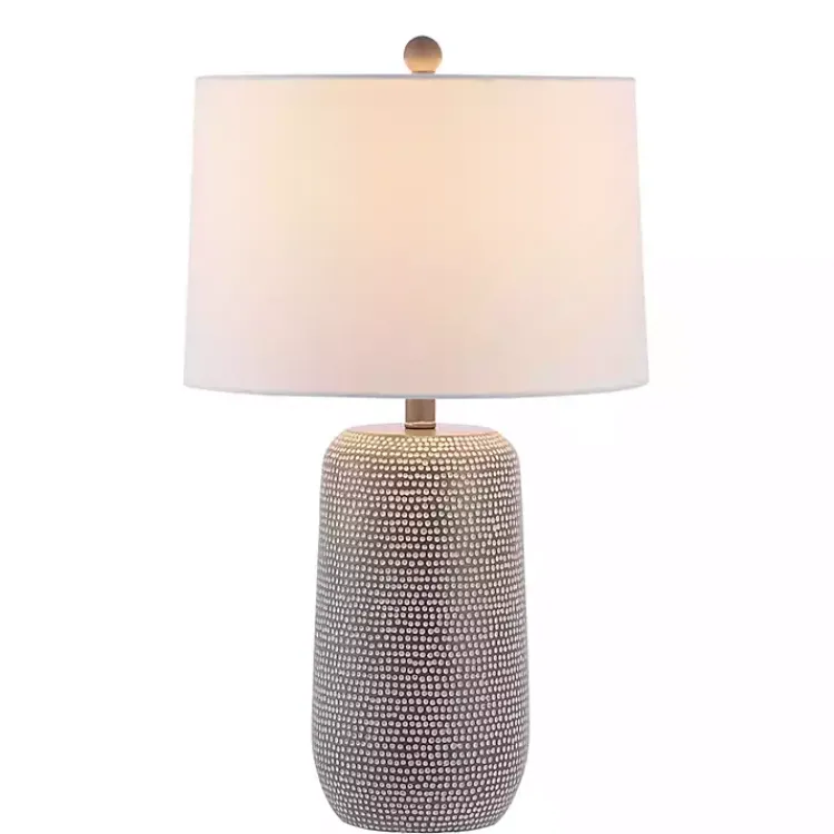 Kirklands Home Gray & Dots Celvin Table Lamp White Online