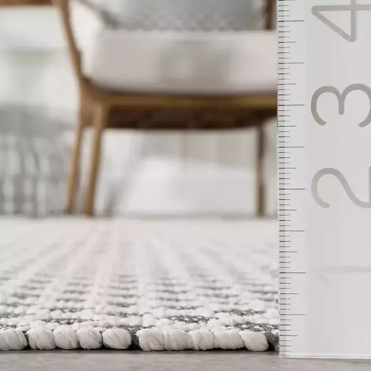 Kirklands Home Gray & White Trellis Indoor/Outdoor Rug, 5x8 Online