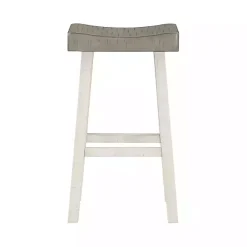 Kirklands Home & White Wood Bar Stools, Set of 2 Gray Online