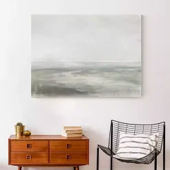 Kirklands Home Abstract Seascape Canvas Art Print Gray Best