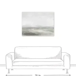 Kirklands Home Abstract Seascape Canvas Art Print Gray Best