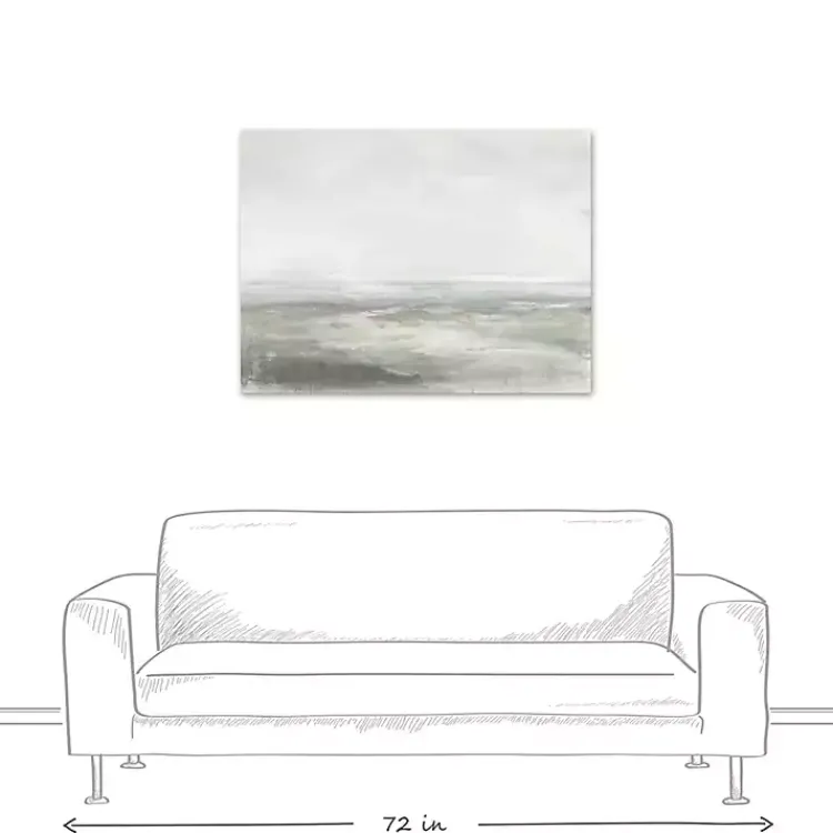 Kirklands Home Abstract Seascape Canvas Art Print Gray Best