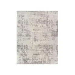 Kirklands Home Gray Abstract Woven Area Rug, 6x9 New