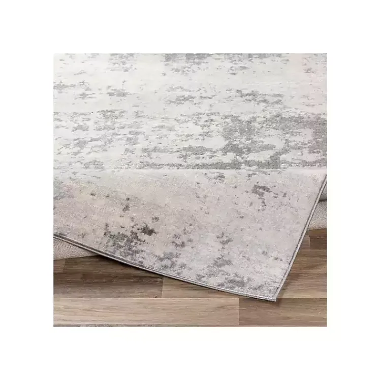 Kirklands Home Gray Abstract Woven Area Rug, 7x10 New