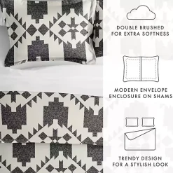 Kirklands Home Gray Adobe Diamond 2-pc. Twin Duvet Cover Set Best
