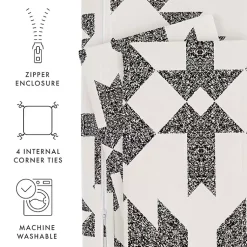 Kirklands Home Gray Adobe Diamond 2-pc. Twin Duvet Cover Set Best