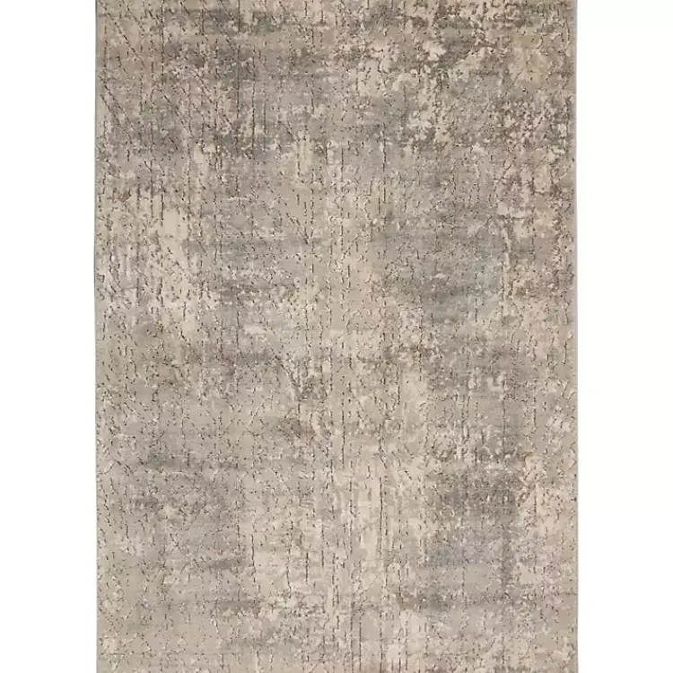 Kirklands Home Gray and Beige Tally Textured Area Rug, 5x7 Clearance