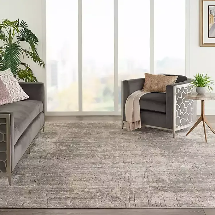 Kirklands Home Gray and Beige Tally Textured Area Rug, 7x9 Hot