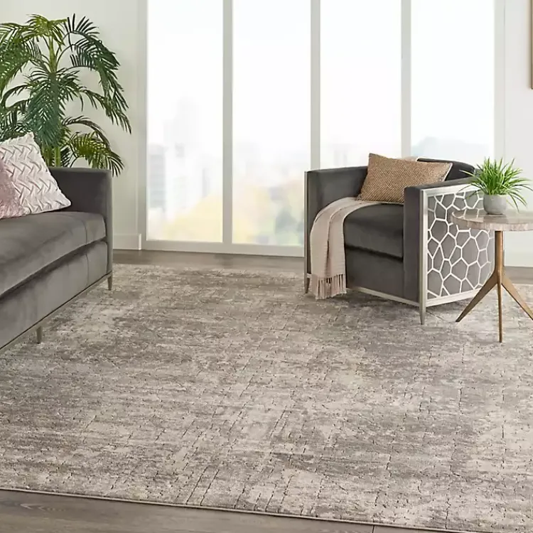 Kirklands Home Gray and Beige Tally Textured Area Rug, 7x9 Hot