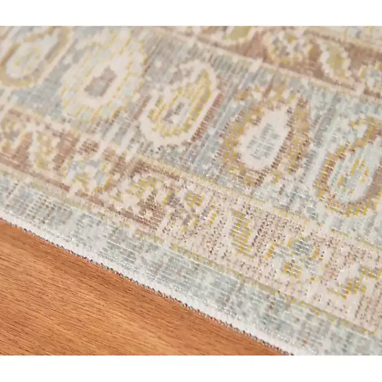 Kirklands Home Gray and Beige Vintage Medallion Area Rug, 5x7 Discount