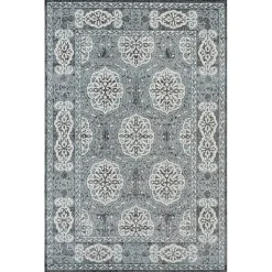 Kirklands Home Gray and Blue Alex Area Rug, 5x7 Best