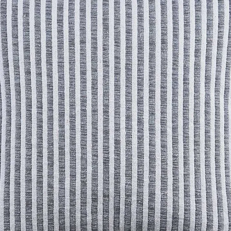 Pillows>Kirklands Home Gray and Cream Striped Pillow, 22 in.