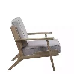 Kirklands Home and Distressed Wooden Malibu Accent Chair Gray Clearance