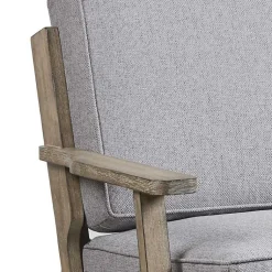 Kirklands Home and Distressed Wooden Malibu Accent Chair Gray Clearance
