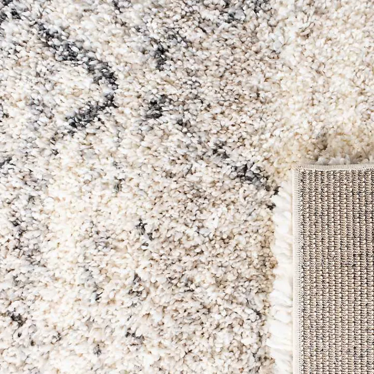 Kirklands Home Gray and Ivory Fontana Shag Area Rug, 8x10 Hot