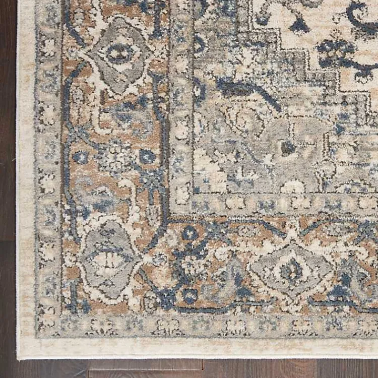 Kirklands Home and Ivory Nadia Medallion Area Rug, 4x6 Gray Online