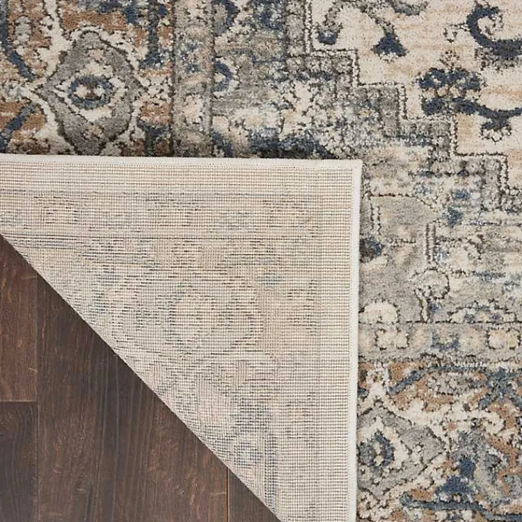 Kirklands Home and Ivory Nadia Medallion Area Rug, 7x9 Gray