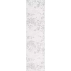 Kirklands Home Gray and Ivory Whisper Abstract Runner, 2x8 Hot