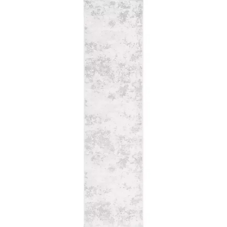 Kirklands Home Gray and Ivory Whisper Abstract Runner, 2x8 Hot