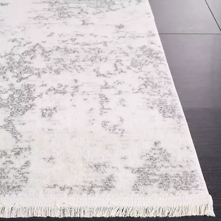 Kirklands Home Gray and Ivory Whisper Abstract Runner, 2x8 Hot