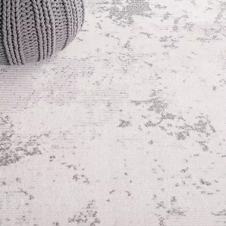 Kirklands Home Gray and Ivory Whisper Abstract Runner, 2x8 Hot