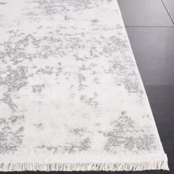 Kirklands Home Gray and Ivory Whisper Abstract Area Rug, 6x6 Online