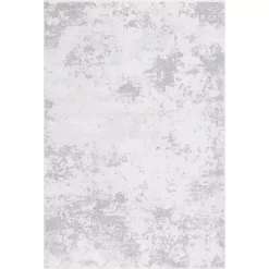 Kirklands Home Gray and Ivory Whisper Abstract Area Rug, 8x10 Outlet