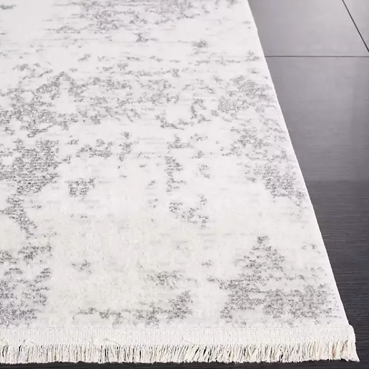 Kirklands Home Gray and Ivory Whisper Abstract Area Rug, 8x10 Outlet