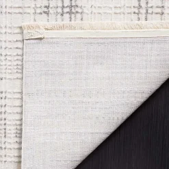 Kirklands Home Gray and Ivory Whisper Striated Runner, 2x8 Best