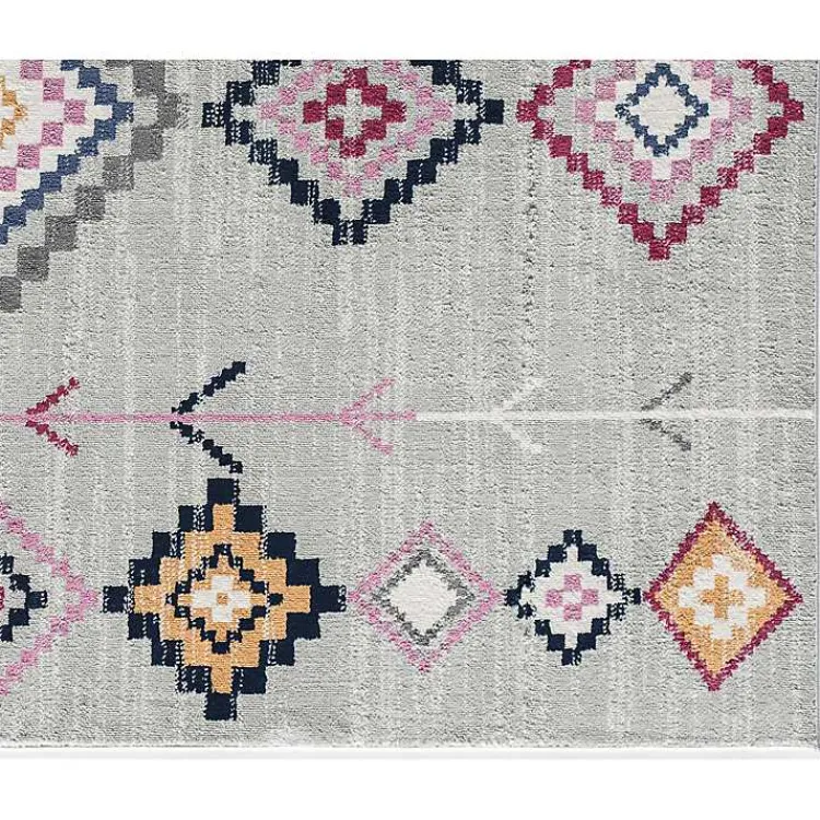 Kirklands Home and Multicolor Aztec Area Rug, 8x10 Gray Online