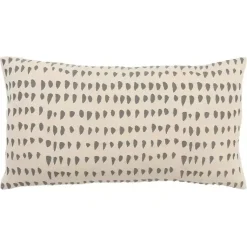 Pillows>Kirklands Home Gray and Natural Animal Patterned Lumbar Pillow
