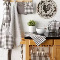 Kirklands Home and White Multiprint 4-pc. Pot Holder Set Gray Clearance