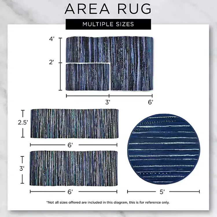 Kirklands Home and White Stripe Cotton Accent Rug, 2x3 Gray Discount