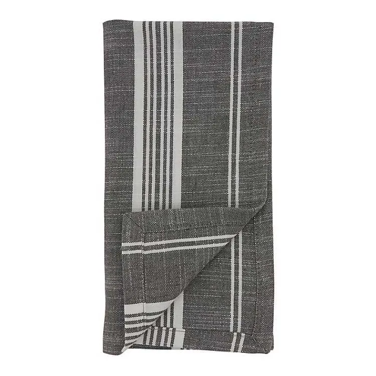 Kirklands Home and White Striped Napkins, Set of 4 Gray Best