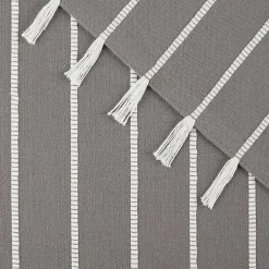 Kirklands Home and White Striped Placemats, Set of 4 Gray Clearance