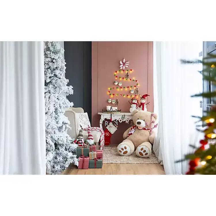 Christmas Art & Wall Decor>Kirklands Home Gray and White Wool Merry Christmas Banner