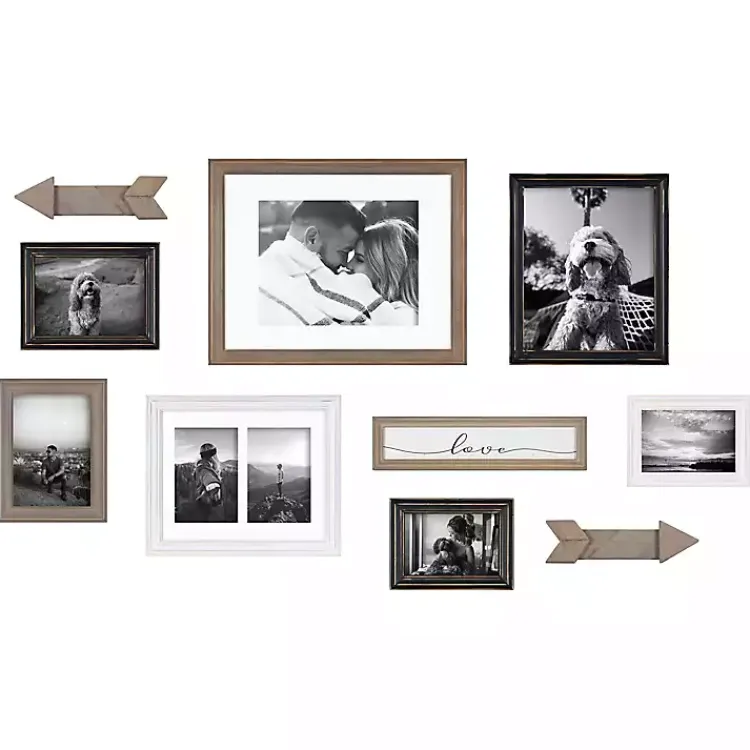 Kirklands Home Gray Arrow 10-pc. Gallery Wall Picture Frame Set