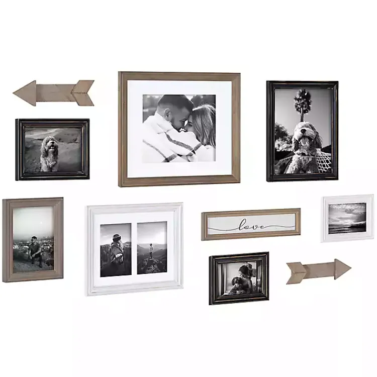 Kirklands Home Gray Arrow 10-pc. Gallery Wall Picture Frame Set