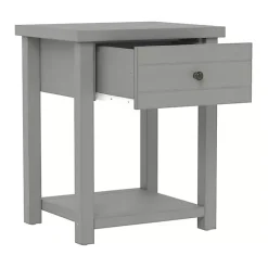 Kirklands Home Bailie Wooden Side Table Gray Outlet