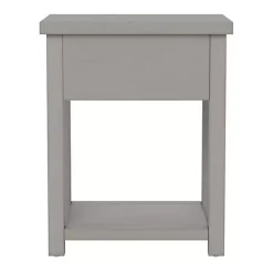Kirklands Home Bailie Wooden Side Table Gray Outlet