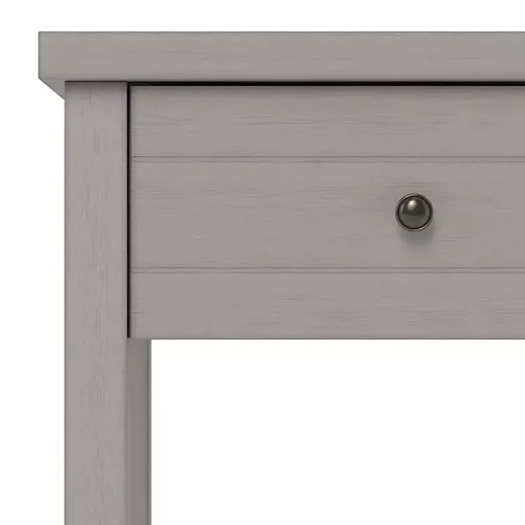 Kirklands Home Bailie Wooden Side Table Gray Outlet