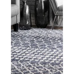 Kirklands Home Barbara Moroccan Area Rug, 5x8 Gray New
