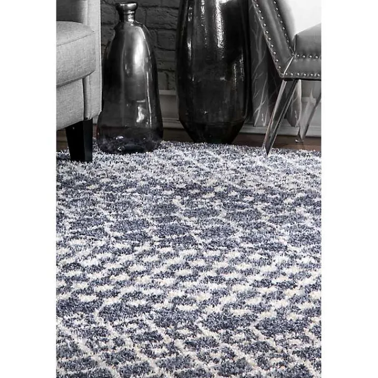 Kirklands Home Barbara Moroccan Area Rug, 5x8 Gray New