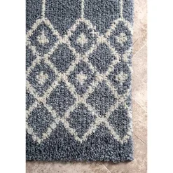 Kirklands Home Barbara Moroccan Area Rug, 5x8 Gray New