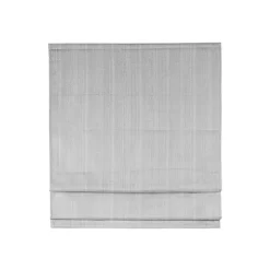 Kirklands Home Basketweave Cordless Roman Shade, 35 in. Gray Discount
